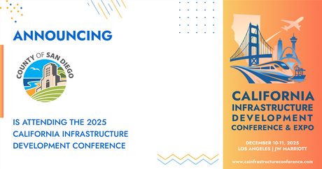 The County of San Diego will be attending the 2025 California Infrastructure Development Conference